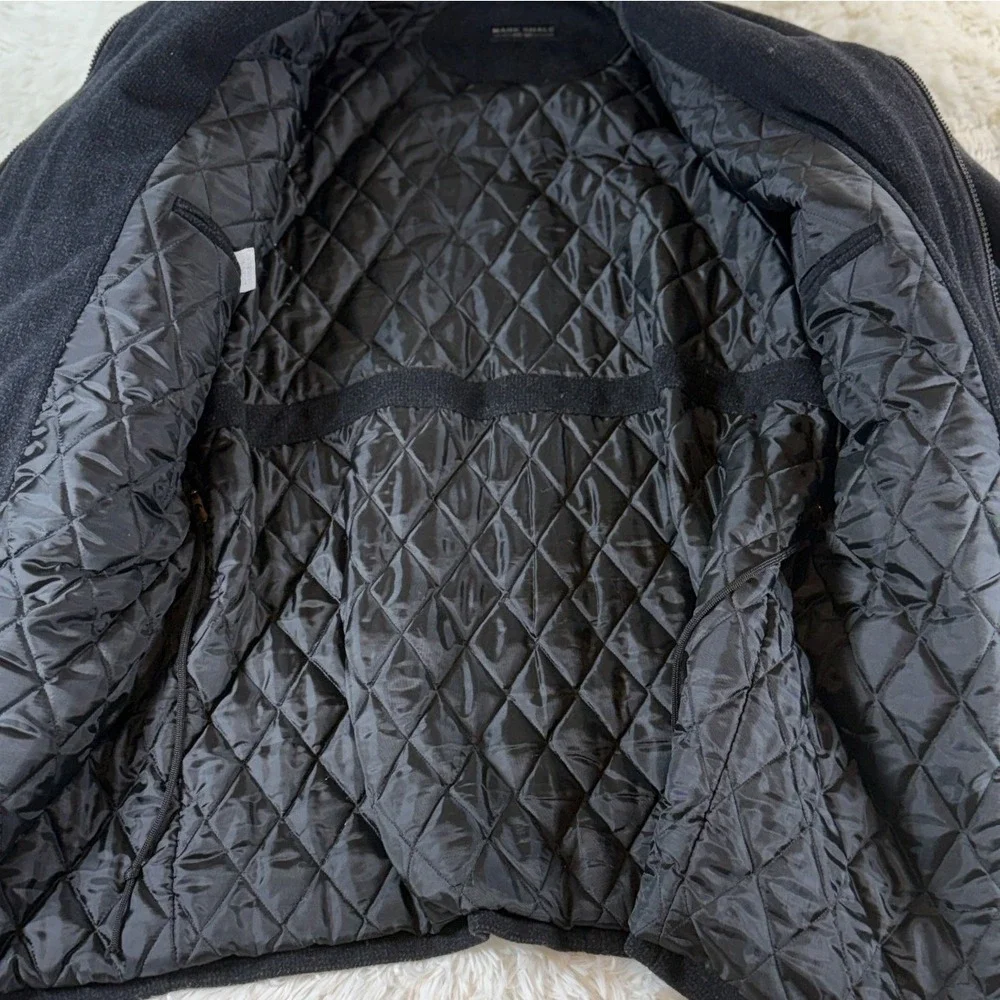 Mark Shale Wool Blend Carter Jacket Mens 42R Charcoal Zip Coat Winter Minimalist